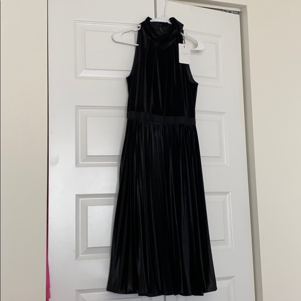 Velvet construction and ruffle, statement piece